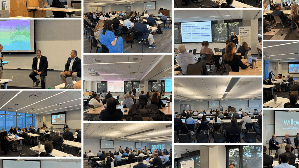 A collage of photos taken from our executive breifings.
